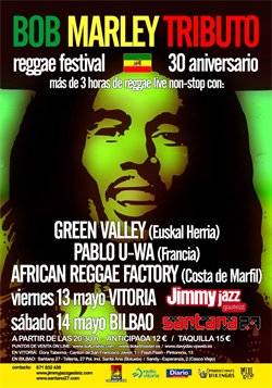 Tributo a Bob Marley. Vitoria-Gasteiz y Bilbao