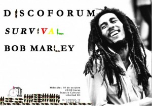 Discoforum sobre el disco Survival de Bob Marley. Ciudad Real