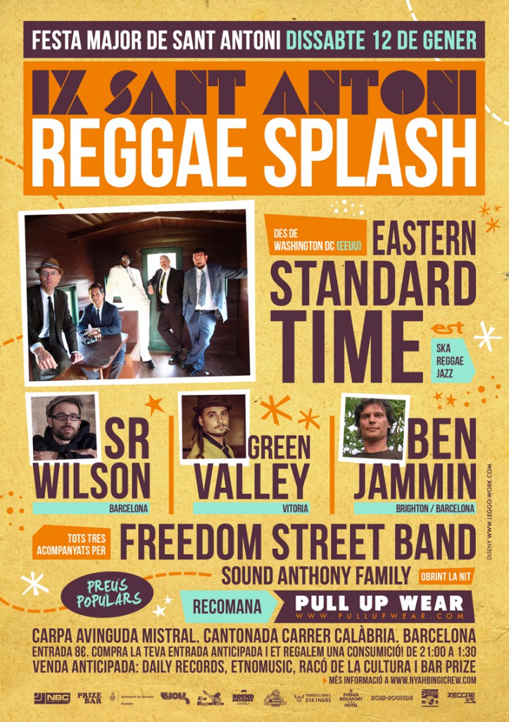 IX Sant Antoni reggae Splash, 12 de enero en Barcelona