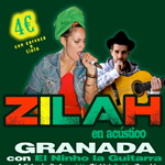 Zilah junto a El Ninho la Guitarra en Granada el viernes 18 de Mayo