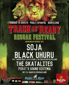 Fiesta presentación Trash an´ Ready Reggae festival, en Rita Blue con Supa Bassie y U-rie+ Reggae land Dj´s