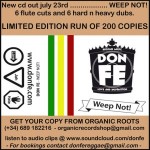 Reseña del disco «Weep Not» de Don Fe