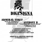 Admiral Tibet, Vibronics y Anthony B se unen para editar este EP de 8 temas para Segnale Digitale llamado 