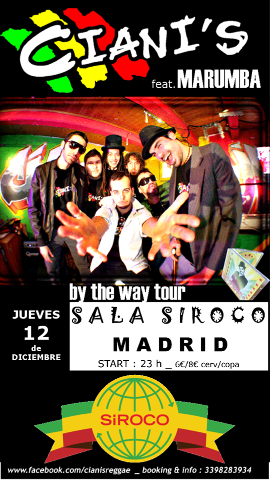 cianis feat Marumba Jueves 12 diciembre Siroco