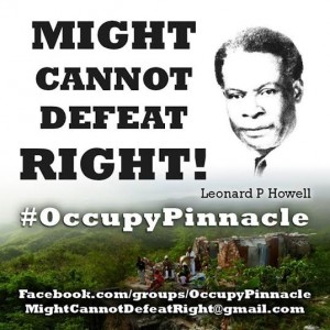 Raíces de Rastafari: #OccupyPinnacle, dando voz al Pináculo