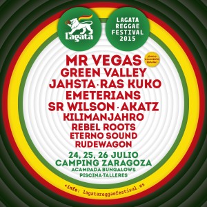Descubre el cartel definitivo Lagata Reggae Festival 2015 en Zaragoza.