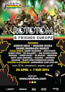 Primeros detalles de la gira Europea Rototom & Friends