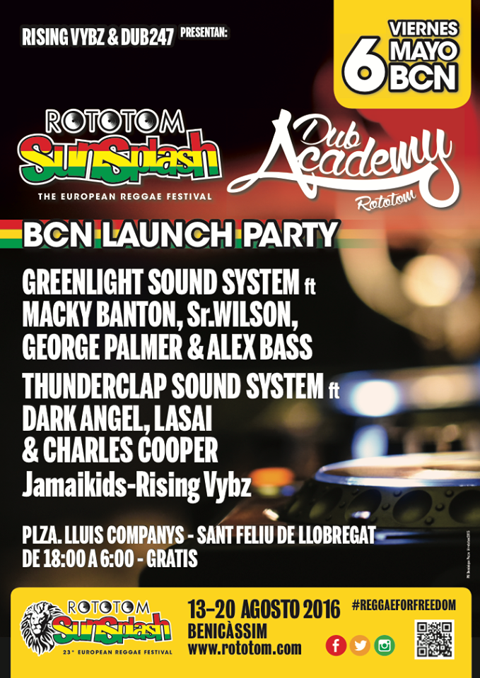 rototom launch party dub academy